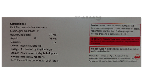 Clopidox-AS 75/75 Tablet image