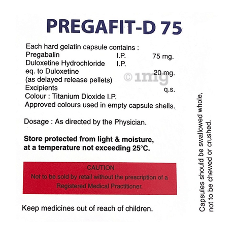 Pregafit-D 75 Capsule image Pregafit-D 75 Capsule image