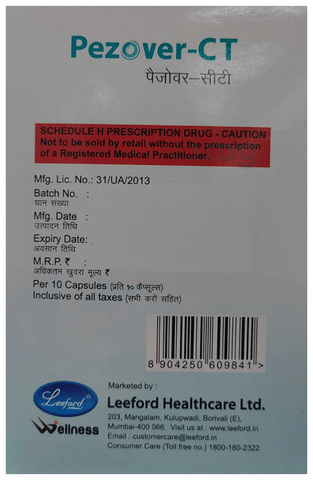 Pezover CT 3mg/40mg Capsule image