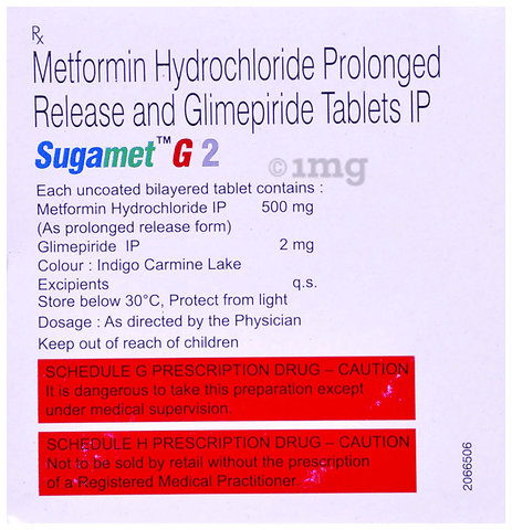 Sugamet G 2 Tablet PR image Sugamet G 2 Tablet PR image