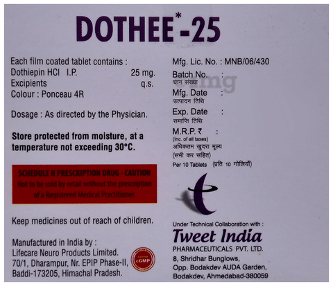 Dothee 25 Tablet image
