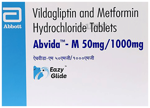 Abvida-M 50mg/1000mg Eazy Glide Tablet image Abvida-M 50mg/1000mg Eazy Glide Tablet image