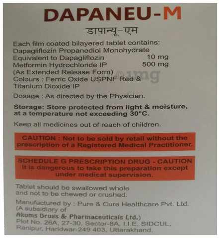Dapaneu-M Tablet ER image