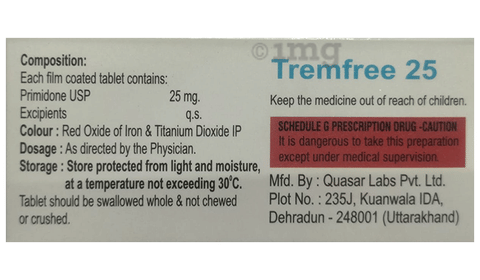 Tremfree 25 Tablet image