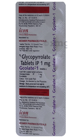 Gcolate 1mg Tablet image