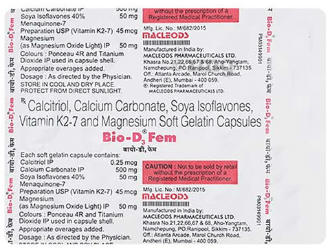 Bio D3 Max Strip Of 15 Capsules: Uses, Side Effects, Price & Dosage