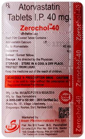ZEROCHol 40 Tablet image ZEROCHol 40 Tablet image