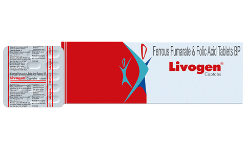 Livogen Captab | Management of Iron Deficiency Anemia | Recovery from Tiredness, Weakness, Pale Skin, Hairfall image
