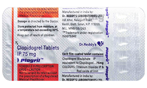 Plagril 75 Tablet image