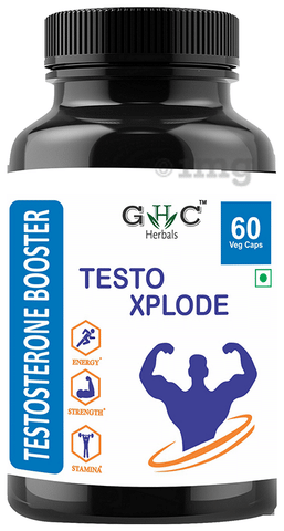 GHC Herbals Testo Xplode Testosterone Booster Veg Capsules ...