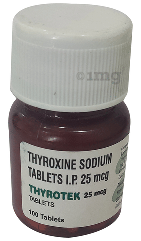 Thyrotek 25mcg Tablet image