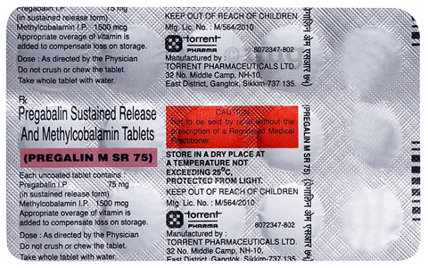 Pregalin M SR 75 Tablet image