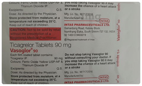 Vasoglor 90 Tablet image