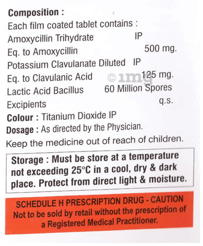 Orgaclav 625 Tablet image