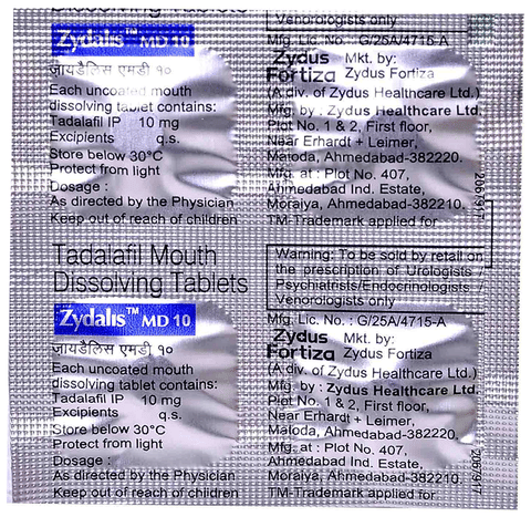Zydalis MD 10 Tablet image