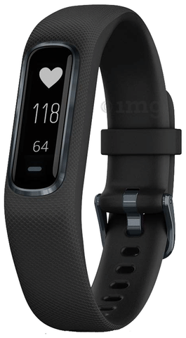 Garmin Vivosmart 4 Smartwatch Midnight with Black Band Large