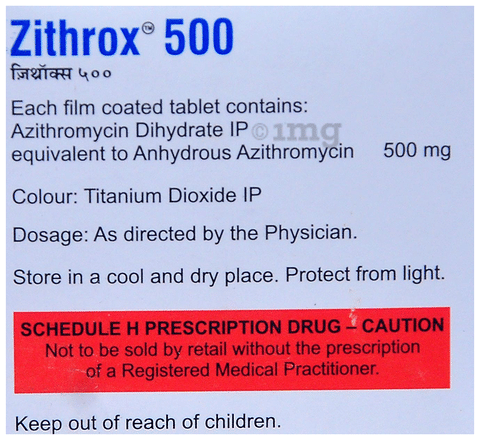 ज़िथ्रोक्स 500 टैबलेट image
