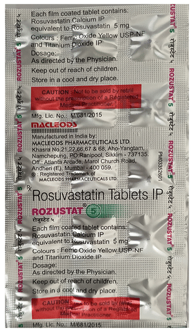 Rozustat 5 Tablet image Rozustat 5 Tablet image