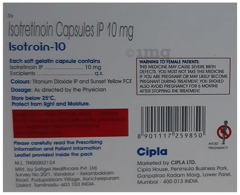 Isotroin 10 Capsule image
