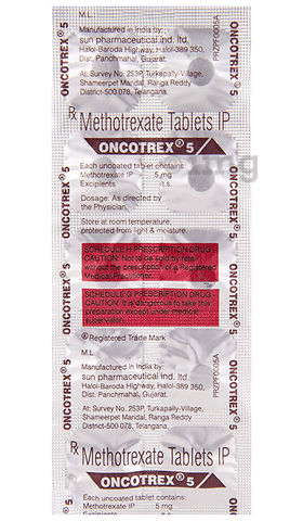 Oncotrex 5 Tablet image