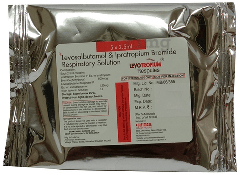 Levotropium Respules (2.5ml Each) image