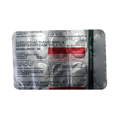 Acceclowoc Sp Tablet View Uses Side Effects Price And Substitutes 1mg