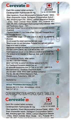 Cerevate 90mg Tablet image Cerevate 90mg Tablet image