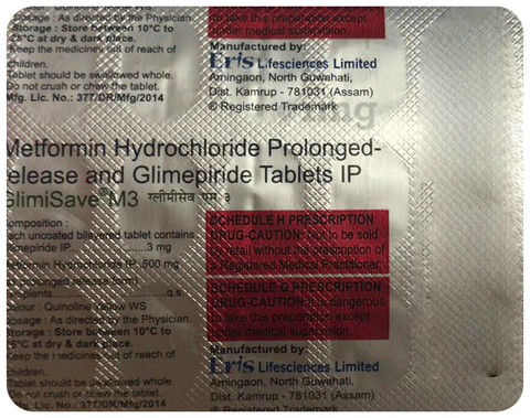 Glimisave M 3 Tablet PR image Glimisave M 3 Tablet PR image