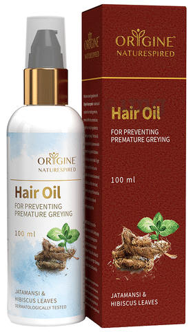 Origine Naturespired Hair Oil Jatamansi & Hibiscus Leaves for Preventing Premature  Greying: Buy bottle of 100 ml Oil at best price in India | 1mg