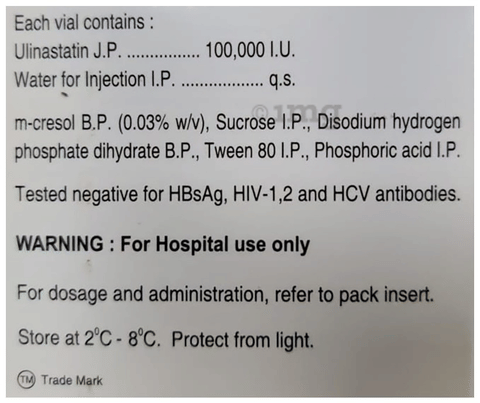 U Tryp 100000IU Injection image U Tryp 100000IU Injection image