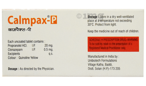 Calmpax-P Tablet image Calmpax-P Tablet image