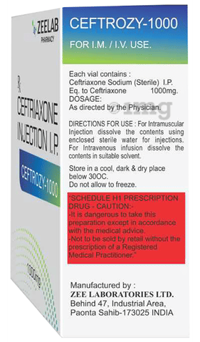 Ceftrozy 1000 Injection image Ceftrozy 1000 Injection image