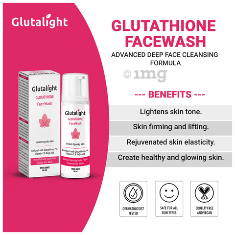 Glutalight Glutathione Face Wash: Buy pump bottle of 60.0 ml Face Wash at best price in India