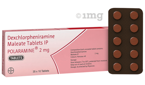 Polaramine 2mg Tablet image