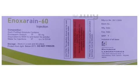 Enoxarain 60 Injection image Enoxarain 60 Injection image