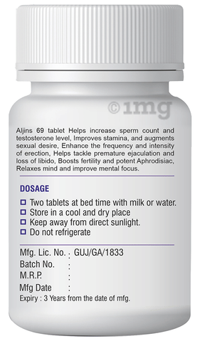 Xovak Pharma Aljins 69 Vigour & Vitality Tablet: Buy bottle ...