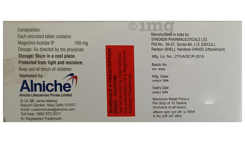 Megahenz 160mg Tablet image