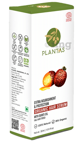 Plantas Extra Nourishment & Protection Organic Hair Serum: Buy bottle of 30  ml Serum at best price in India | 1mg