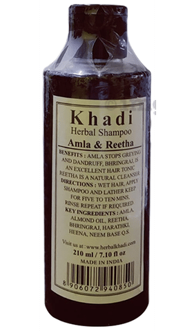 Khadi Shikakai Herbal Shampoo (Pack Of 2, Each 210 mL )