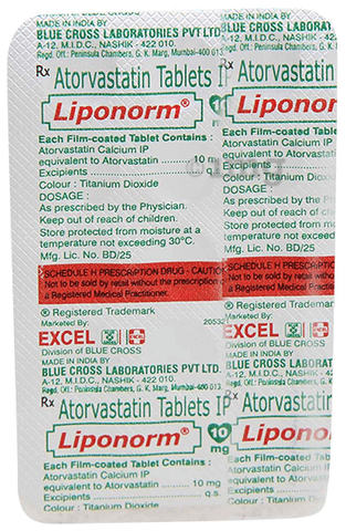 Liponorm 10mg Tablet image Liponorm 10mg Tablet image