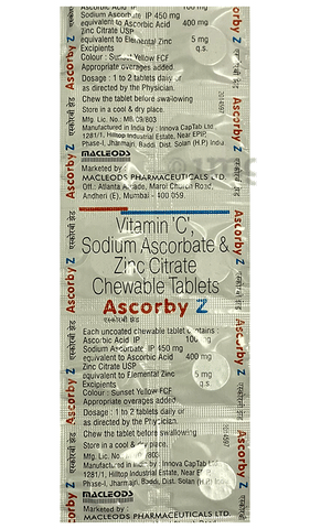 Ascorby Z Chewable Tablet image Ascorby Z Chewable Tablet image