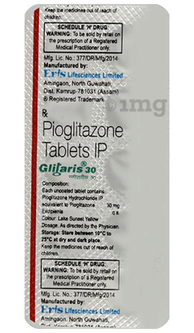 Glitaris 30 Tablet image Glitaris 30 Tablet image