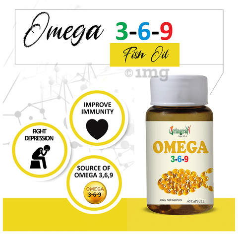 Vringra Omega 3 6 9 Capsule: Buy bottle of 60 capsules at ...