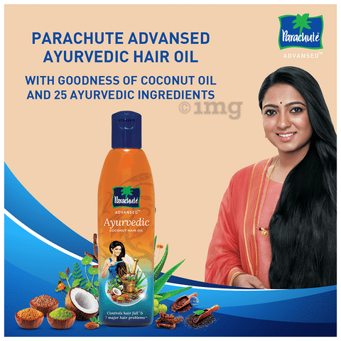 Parachute Advansed Ayurvedic Coconut Hair Oil: Buy bottle of 300 ml Oil at  best price in India | 1mg