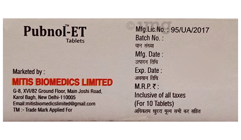 Pubnol-ET Tablet image