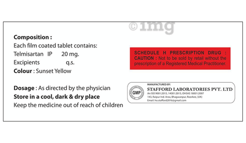 Telmend 20 Tablet image