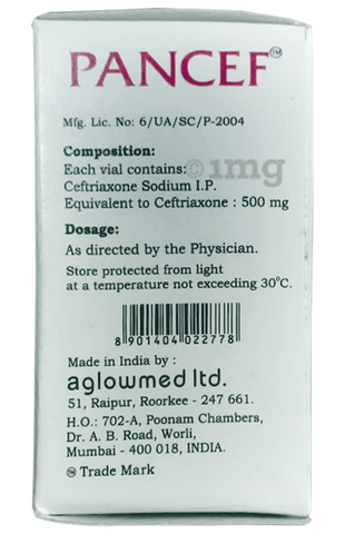 Pancef 500mg Injection image