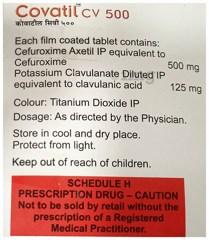 Covatil CV 500 Tablet image