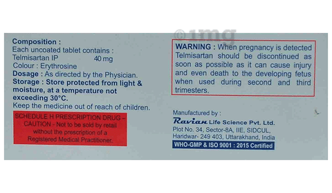 Telmidil 40 Tablet image