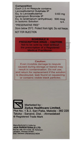 Combimist LD (2.5ml Each) Respules image